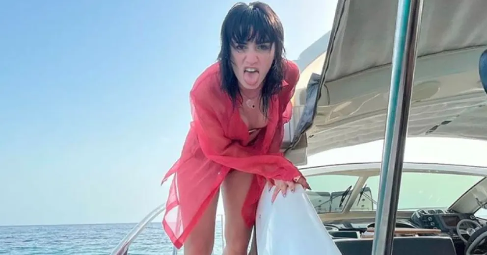 Las fotos de Lali Espósito y su nuevo novio paseando en barco en México