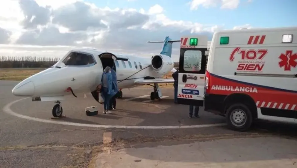 Amado Boudou fue trasladado en vuelo sanitario desde Neuquén al Hospital Italiano de Buenos Aires