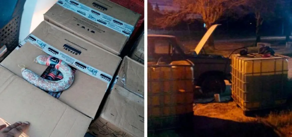 Secuestran 1000 litros de combustible y salamines que intentaban ingresar ilegalmente a la región 