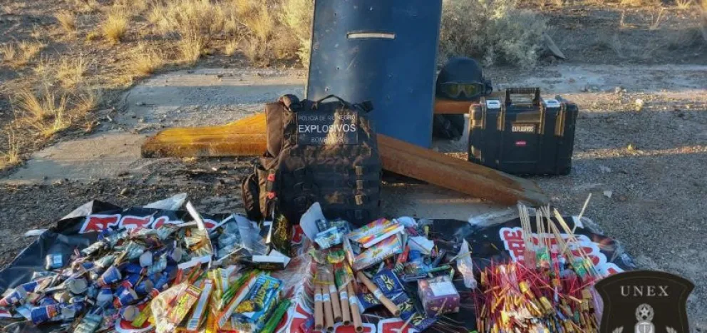 Secuestran y destruyen un lote de pirotecnia que carecía de habilitación