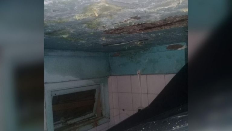 Dos adultos mayores denuncian que su casa está bajo el agua por culpa de su vecina
