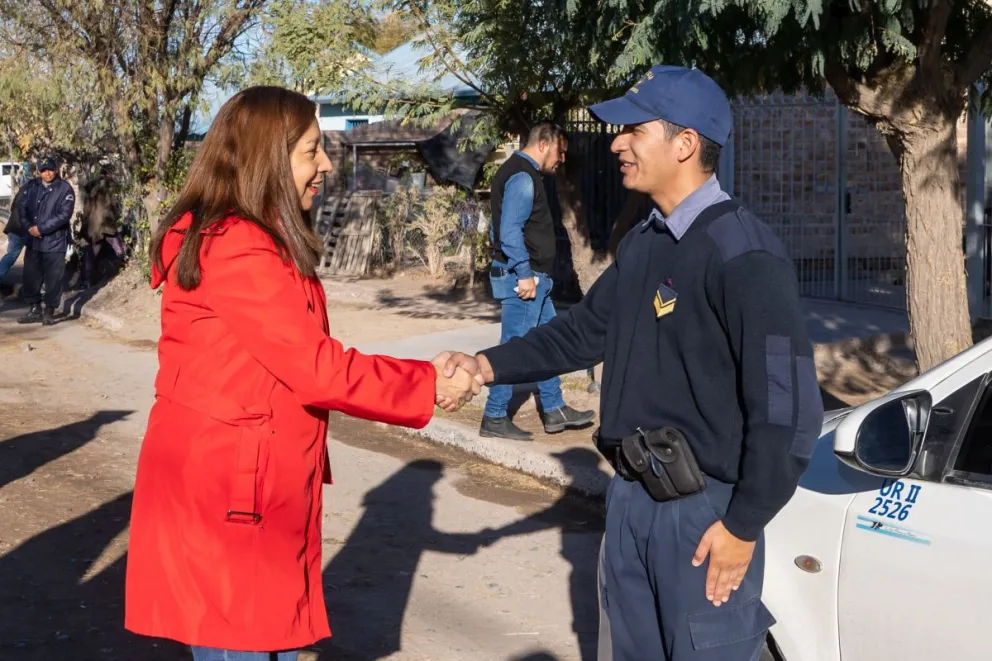 La futura subcomisaría de barrio Nuevo fue visitada por Carreras, Soria y Minor