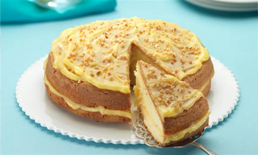Receta de torta con crema de limón, súper rica y rendidora