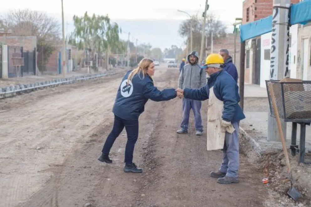 Mirá cómo va la obra de urbanización del barrio Fiske Menuco
