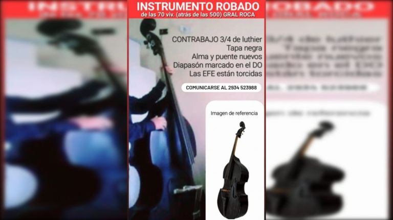 Le robaron el intrumento a un reconocido músico de la ciudad