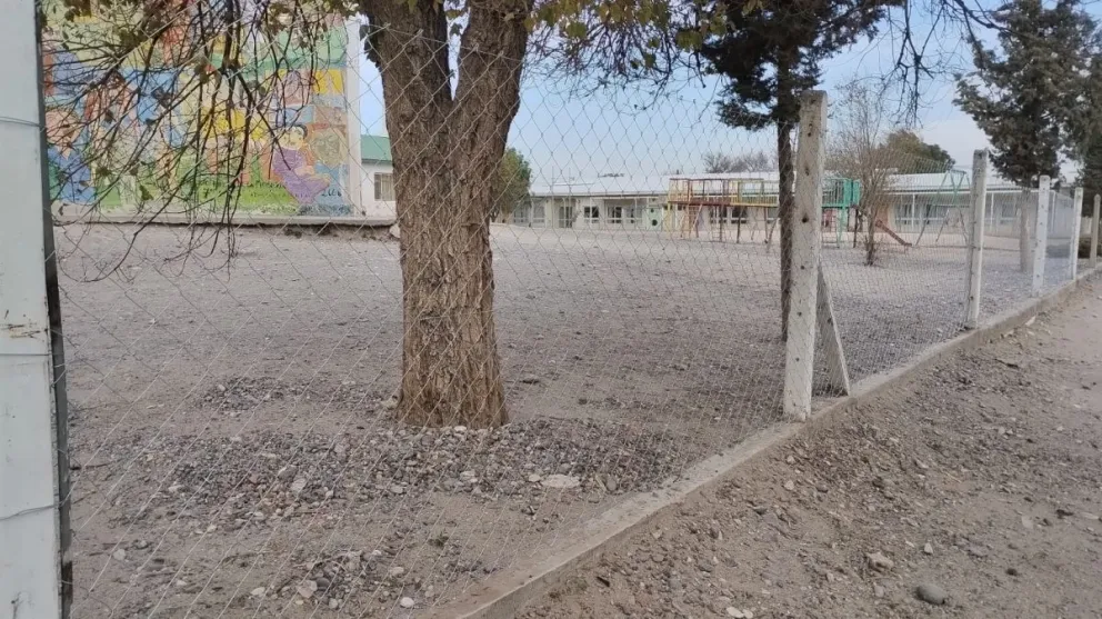 Un delincuente intentó robar el cerco perimetral de la Escuela 289